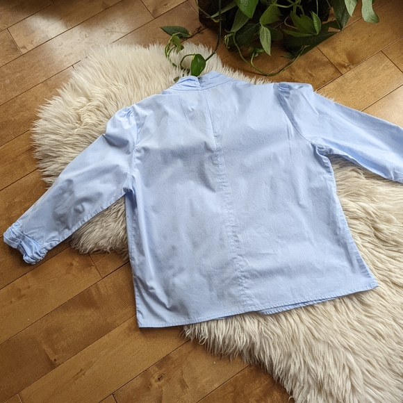 ๐ ZARA - Jeweled Mock Neck Blouse - Picture 9 of 11